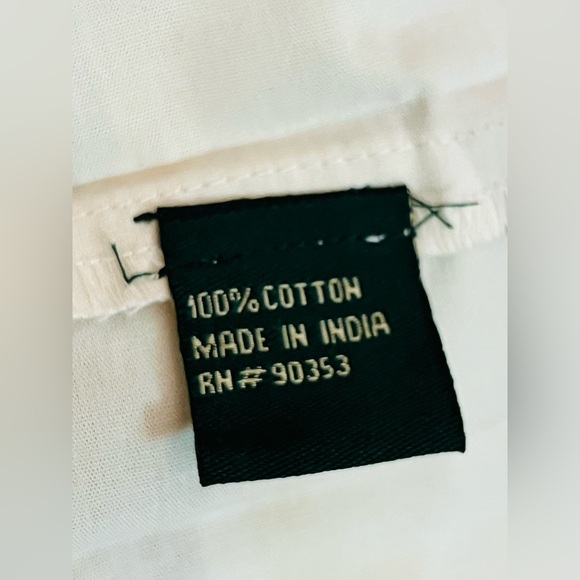 Meadow Rhodes Boutique Boho Maxi Dress 100% Cotton Puff Sleeve Smocked size M - Picture 10 of 12